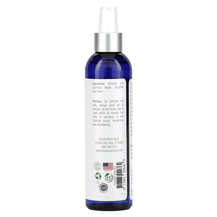 White Egret Personal Care, Colloidal Silver Spray, 30 PPM, 8 fl oz (237 ml)