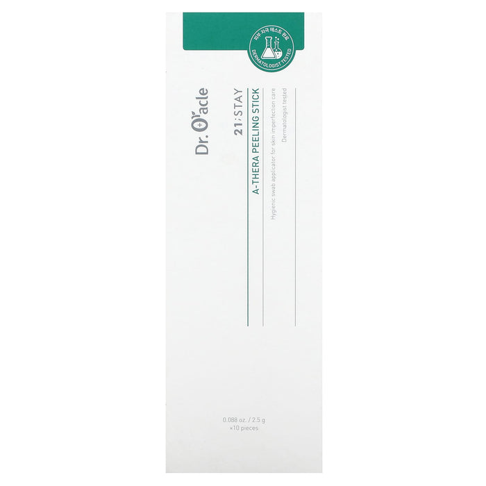 Dr. Oracle, 21;Stay, A-Thera Peeling Sticks, 10 Pieces, 0.088 oz (2.5 g) Each
