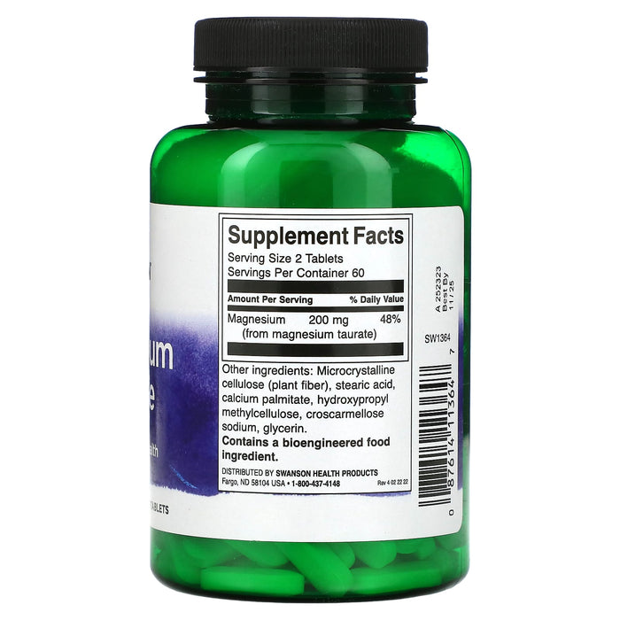 Swanson, Magnesium Taurate, 100 mg, 120 tablets