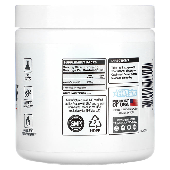 EHPlabs, Acetyl L-Carnitine, 3.5 oz (100 g)