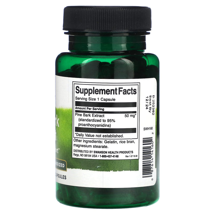 Swanson, Pine Bark Extract, 50 mg , 100 Capsules