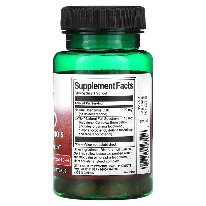 Swanson, CoQ10 with Tocotrienols, 200 mg, 60 Softgels