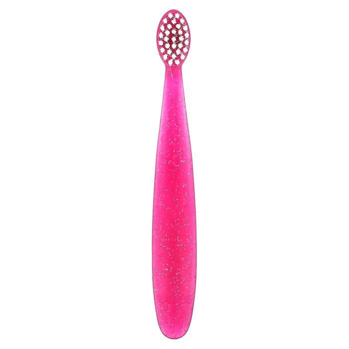 RADIUS, Totz Toothbrush, 18 + Months, Extra Soft, Pink Sparkle, 1 Toothbrush