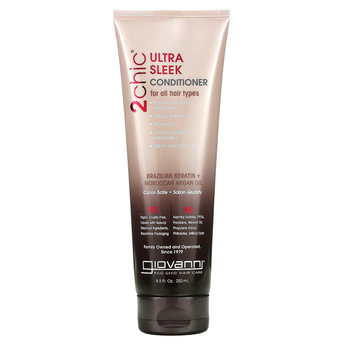 Giovanni, 2chic, Repairing Conditioner, For Damaged, Over-Processed Hair, Blackberry + Coconut Milk, 8.5 fl oz (250 ml)