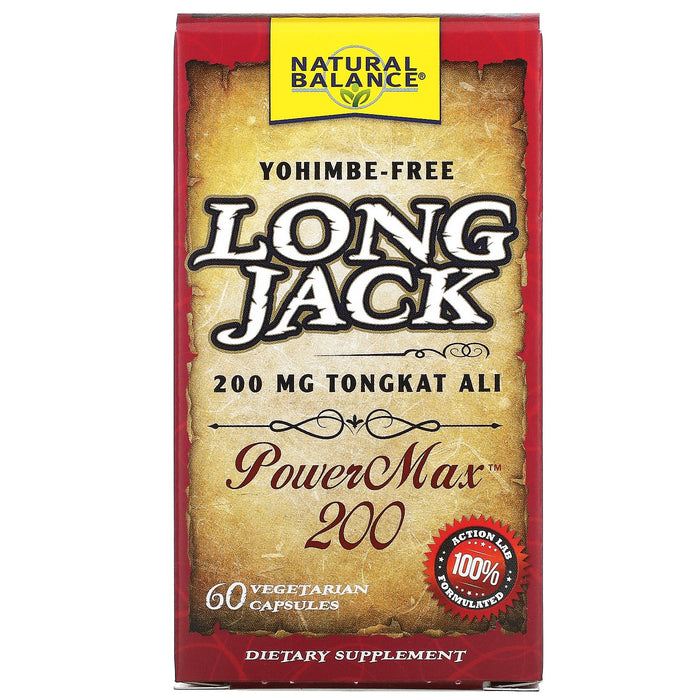 Natural Balance, Long Jack, PowerMax 200, 60 Vegetarian Capsules
