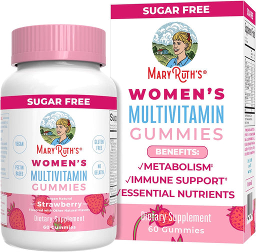 Maryruth Organics Multivitamin for Women 14+ | Women'S Multivitamin Gummies | Immune Support Daily Women'S Multivitamin | Hair Skin and Nails Gummy Vitamins for Women | Sugar Free | 60 Count