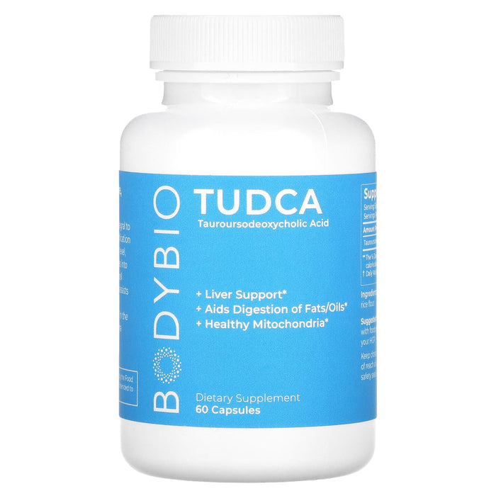BodyBio, Tudca, Tauroursodeoxycholic Acid, 60 Capsules