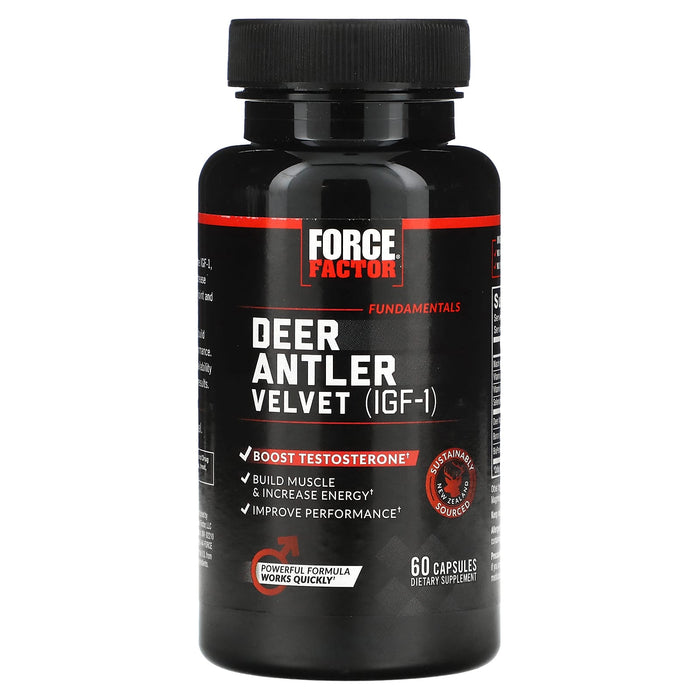 Force Factor, Deer Antler Velvet (IGF-1), 60 Capsules