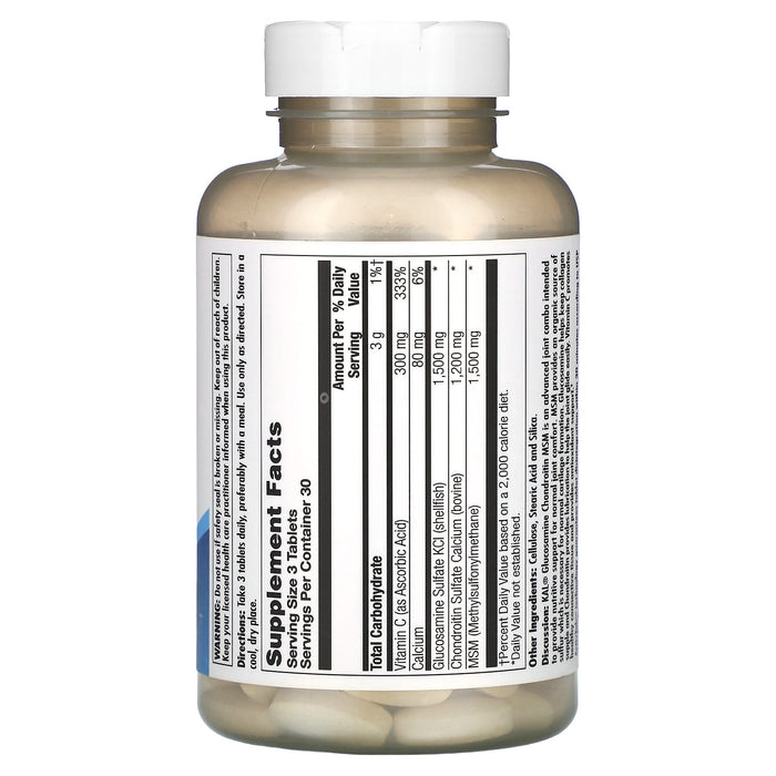 KAL, Glucosamine Chondroitin MSM, 90 Tablets