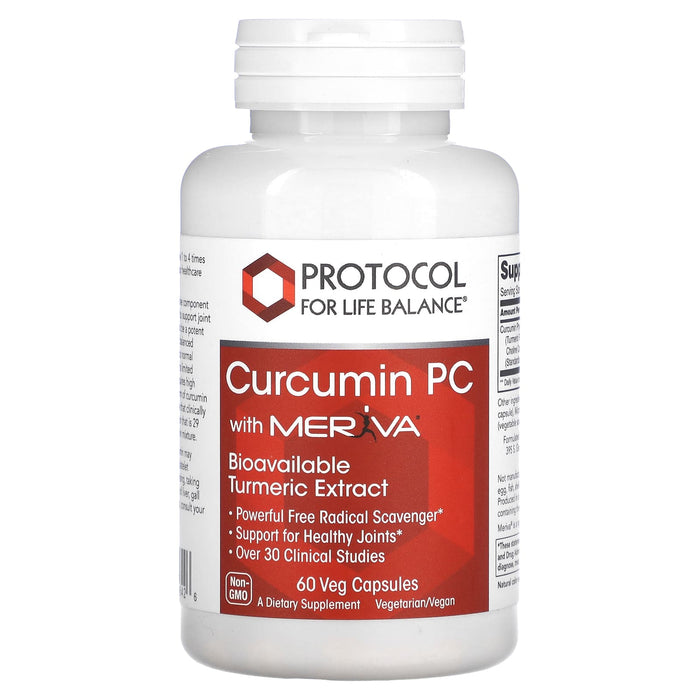 Protocol for Life Balance, Curcumin PC With Meriva, 60 Veg Capsules