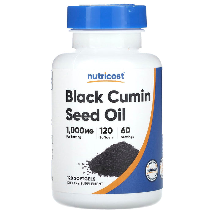 Nutricost, Black Cumin Seed Oil, 500 mg, 120 Softgels