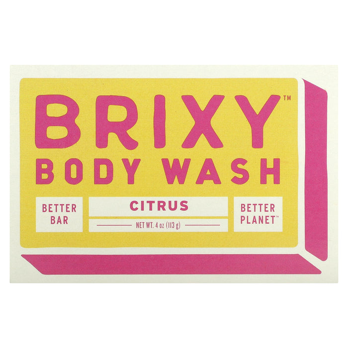 Brixy, Body Wash Bar, Citrus, 1 Bar, 4 oz (113 g)