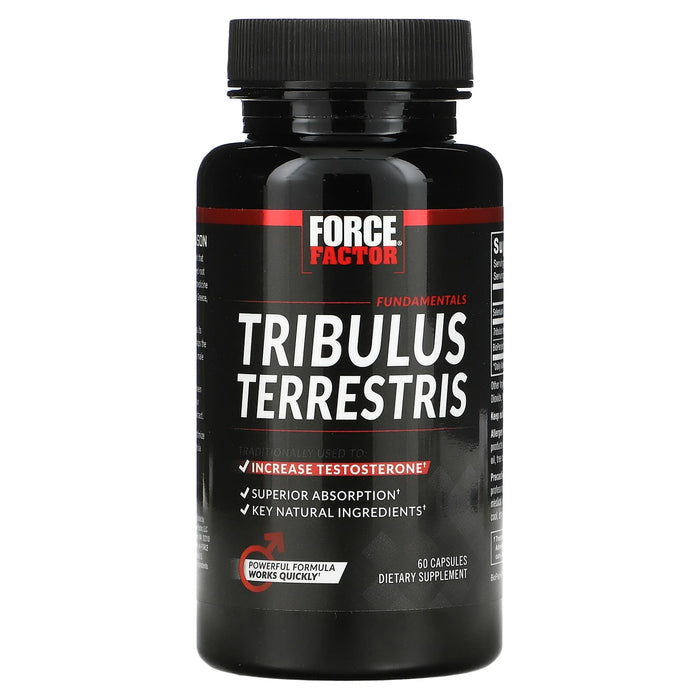 Force Factor, Force Factor, Tribulus Terrestris, Testosterone Booster, 500 mg, 60 Capsules