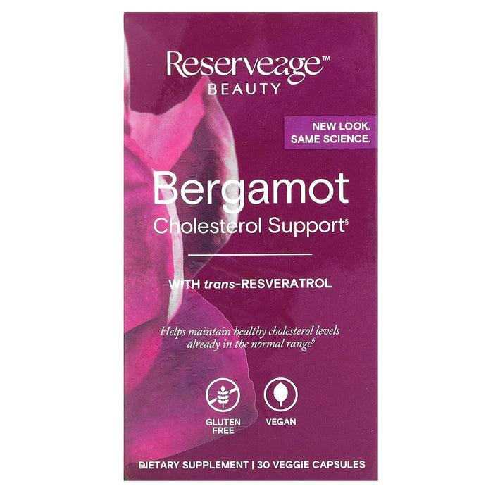 Reserveage Nutrition, Bergamot Cholesterol Support, 30 Veggie Capsules