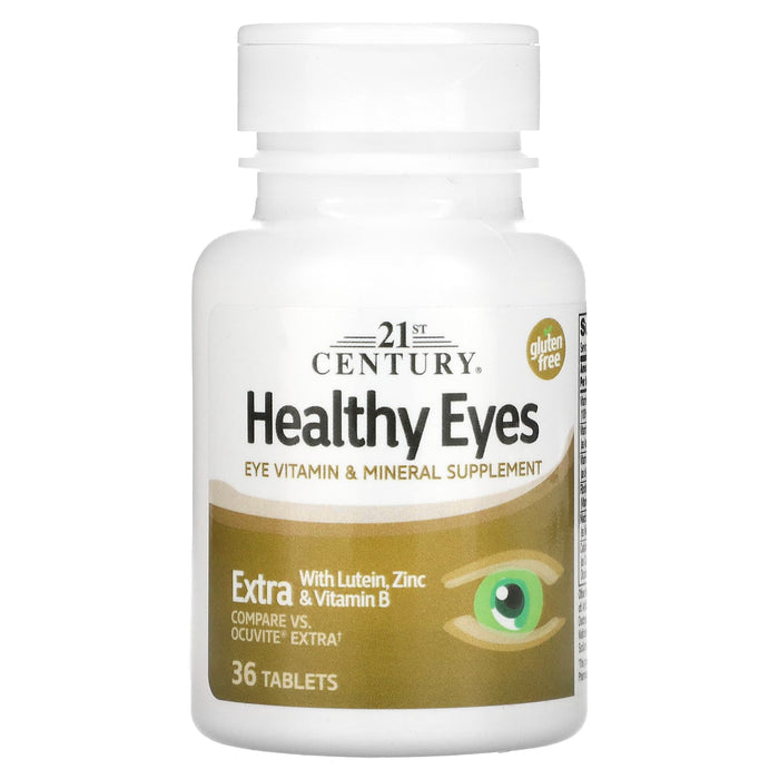 21st Century, Healthy Eyes, Extra With Lutein, Zinc & Vitamin B, 36 Tablets