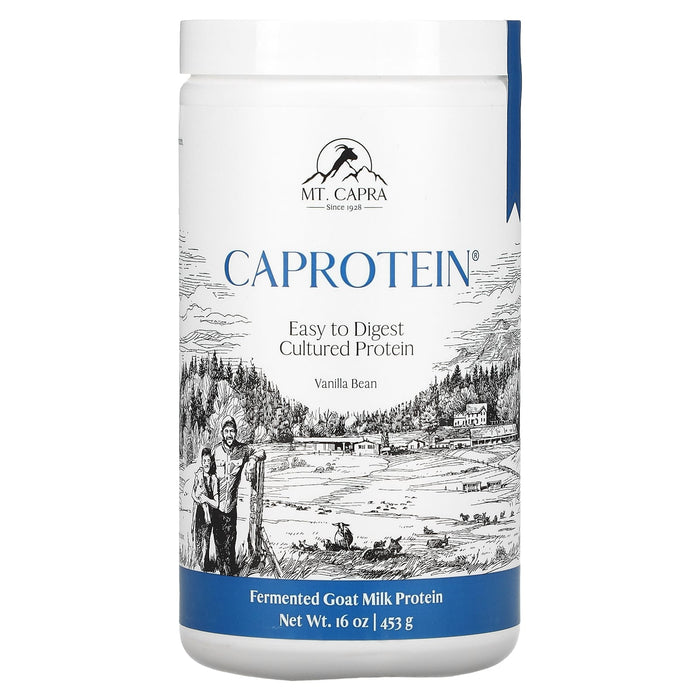 Mt. Capra, Caprotein, Fermented Goat-Milk Protein, Vanilla Bean, 1 lb (453 g)