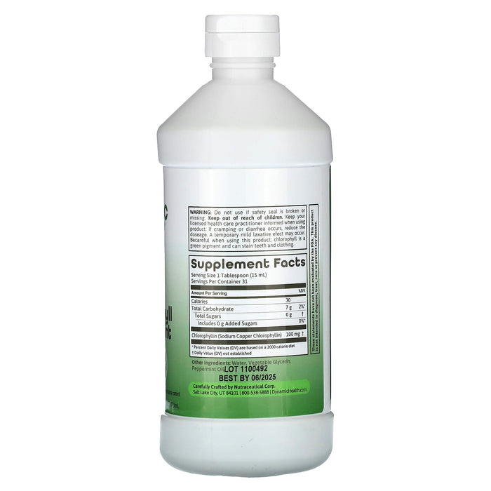 Dynamic Health, Chlorophyll, Peppermint, 16 fl oz (473 ml)