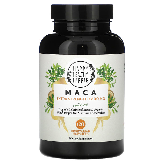 Happy Healthy Hippie, Maca, Extra Strength, 600 mg, 120 Vegetarian Capsules