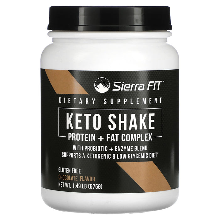 Sierra Fit, Keto Shake, Vanilla Flavor, 1.27 lbs (578 g)