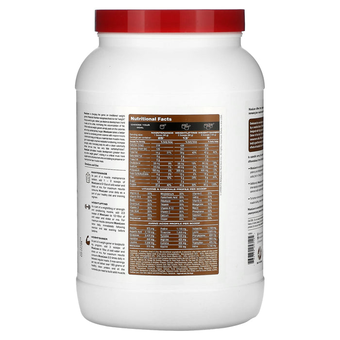 Metabolic Nutrition, MuscLean, Lean Muscle Weight Gainer, Peanut Butter Milkshake, 2.5 lb