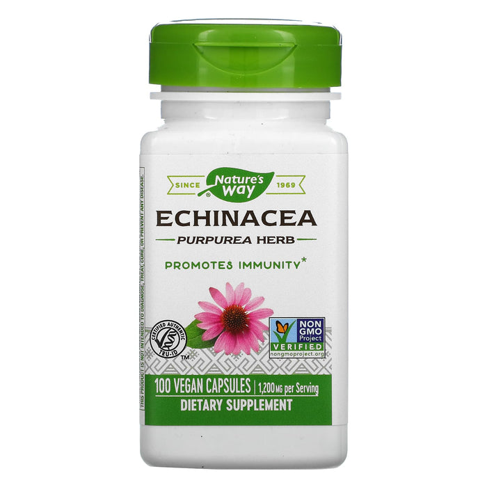 Nature's Way, Echinacea Purpurea Herb, 400 mg, 180 Vegan Capsules