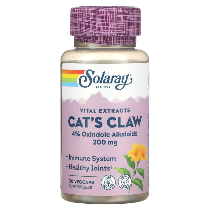 Solaray, Cat's Claw, 500 mg, 100 VegCaps