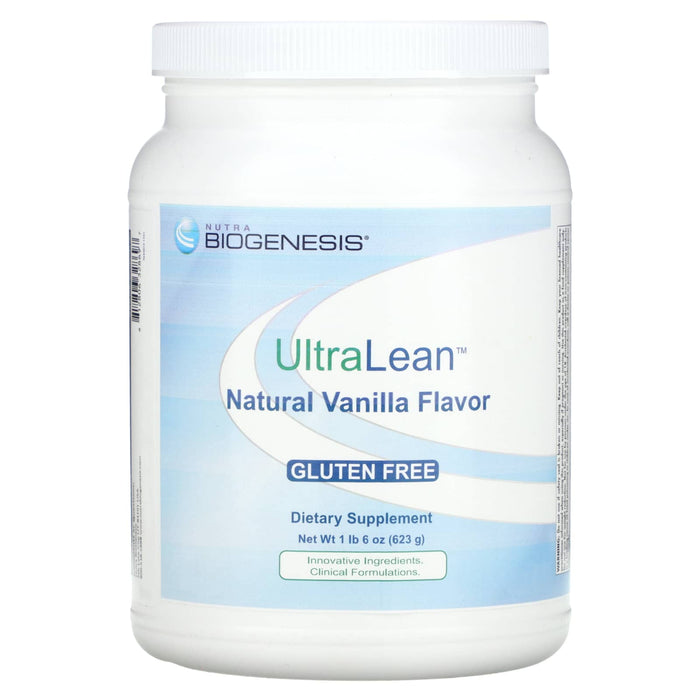 Nutra BioGenesis, UltraLean Protein Powder, Natural Vanilla, 1 lb 6 oz (623 g)