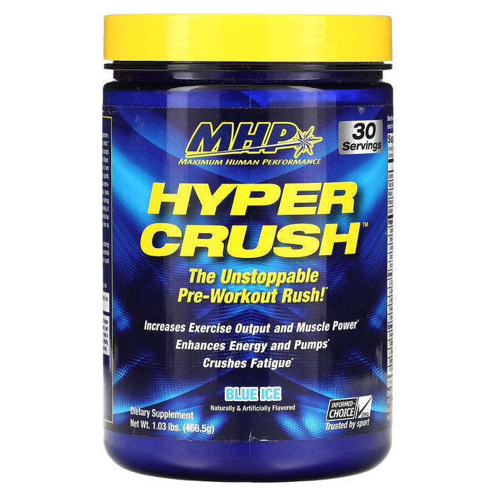 MHP, Hyper Crush, Pre-Workout, Strawberry Kiwi, 1 lbs (453 g)