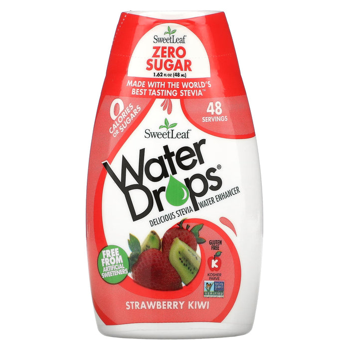 Wisdom Natural, SweetLeaf, Water Drops, Delicious Stevia Water Enhancer, Raspberry Lemonade, 1.62 fl oz (48 ml)