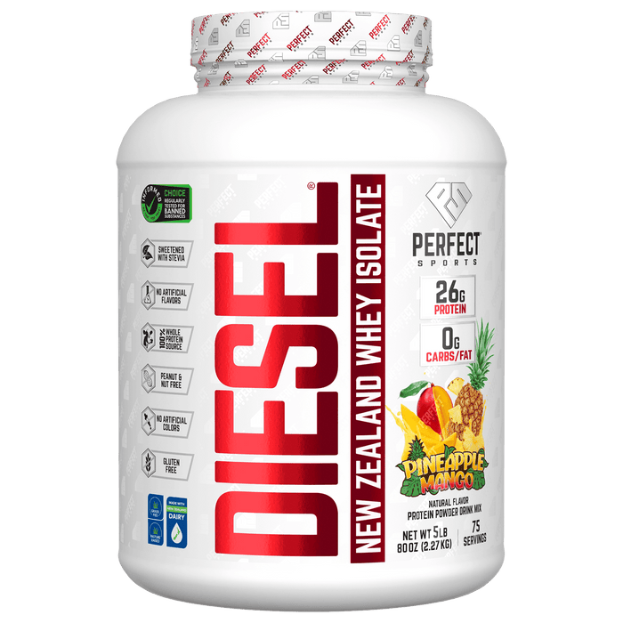 Perfect Sports, Diesel, New Zealand Whey Isolate, French Vanilla, 5 lb (2.27 kg)