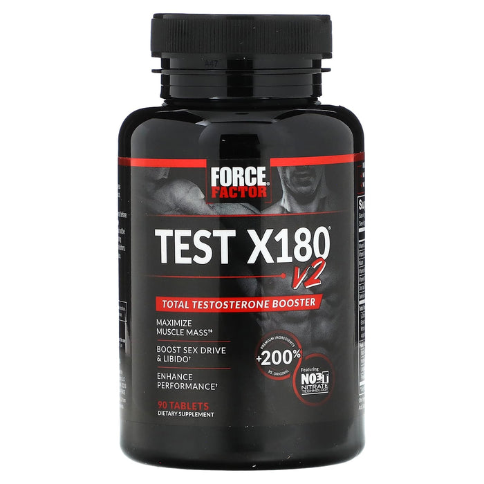 Force Factor, Test X180 V2 , Total Testosterone Booster, 90 Tablets