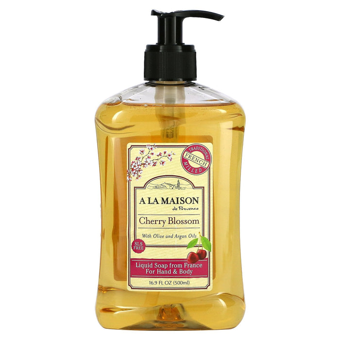 A La Maison de Provence, Liquid Soap For Hand & Body, Plumeria, 16.9 fl oz (500 ml)