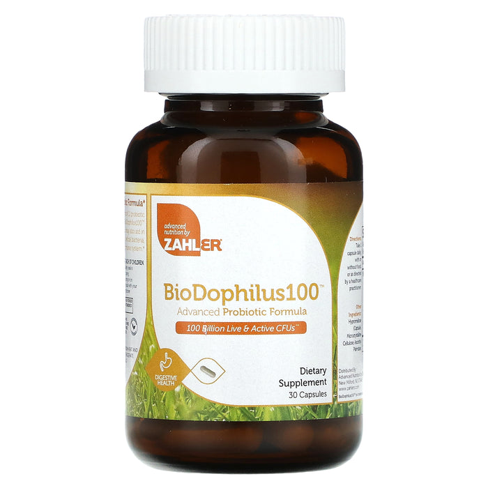 Zahler, BioDophilus60, Advanced Probiotic Formula, 60 Billion CFU, 30 Capsules