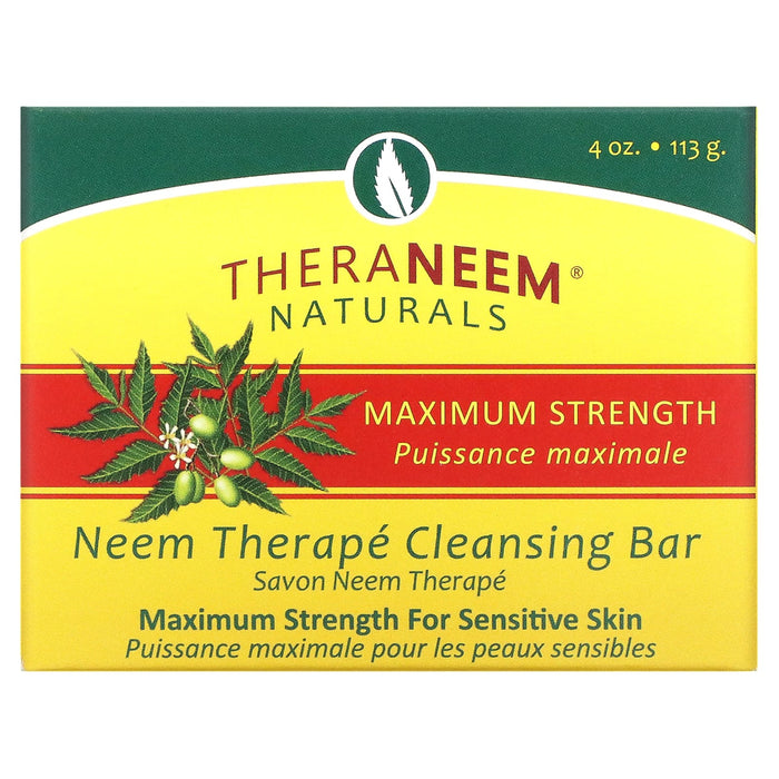 Organix South, TheraNeem Naturals, Neem Therape Cleansing Bar, For Sensitive Skin, 4 oz (113 g)