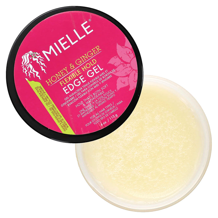 Mielle, Flexible Hold Edge Gel, Honey & Ginger, 4 oz (113 g)