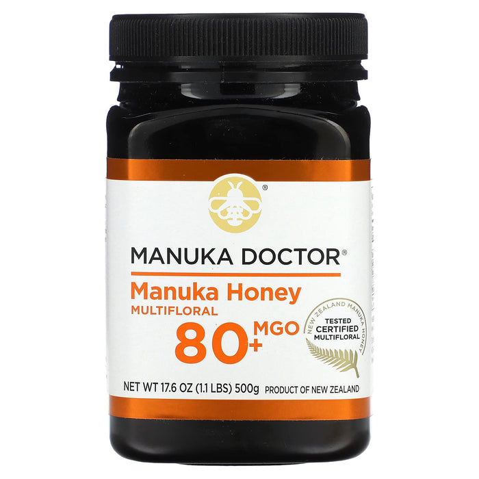 Manuka Doctor, Manuka Honey Multifloral, MGO 80+, 17.6 oz (500 g)