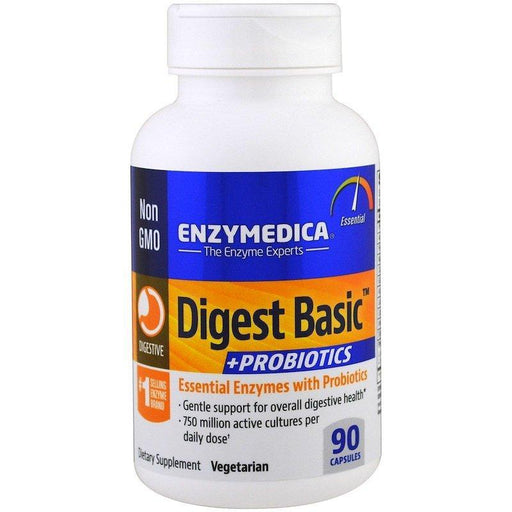 Enzymedica, Digest Basic + Probiotics, 90 Capsules - HealthCentralUSA