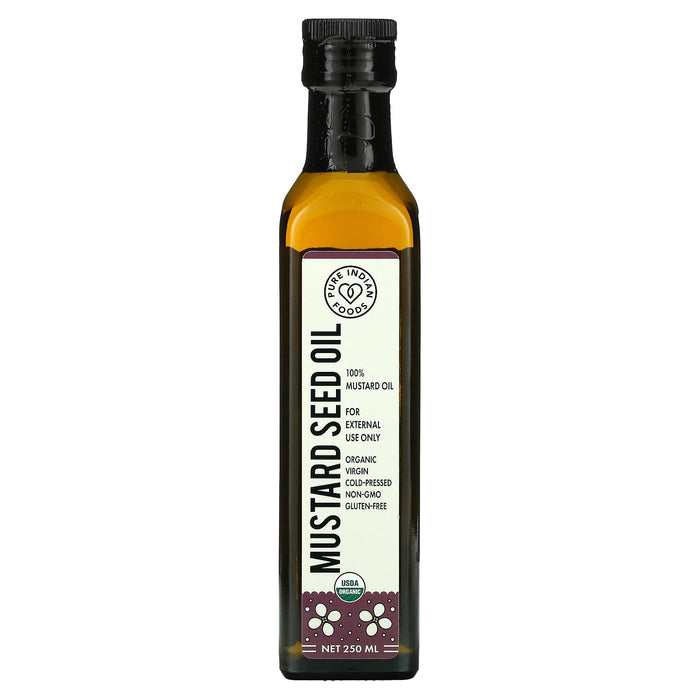 Pure Indian Foods, Organic Cold Pressed Virgin Black Seed Oil, 250 ml