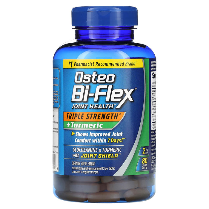 Osteo Bi-Flex, Joint Health, Triple Strength + Turmeric, 80 Coated Tablets