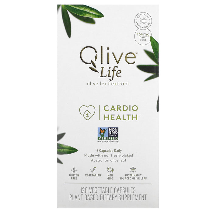 Comvita, Olive Life, Olive Leaf Extract, Cardio Health, 68 mg, 120 Veggie Capsules