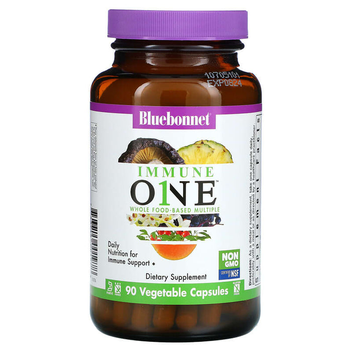 Bluebonnet Nutrition, Immune One, Whole Food-Based Multiple, 90 Vegetable Capsules
