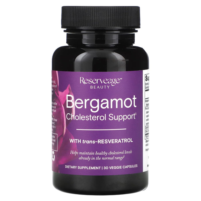 Reserveage Nutrition, Bergamot Cholesterol Support, 30 Veggie Capsules