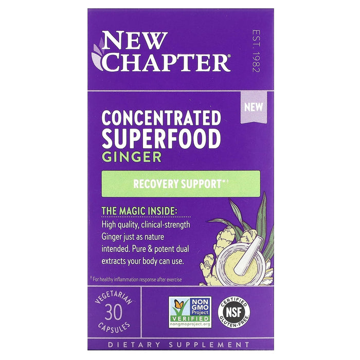 New Chapter, Concentrated Superfood Ginger, 30 Vegetarian Capsules