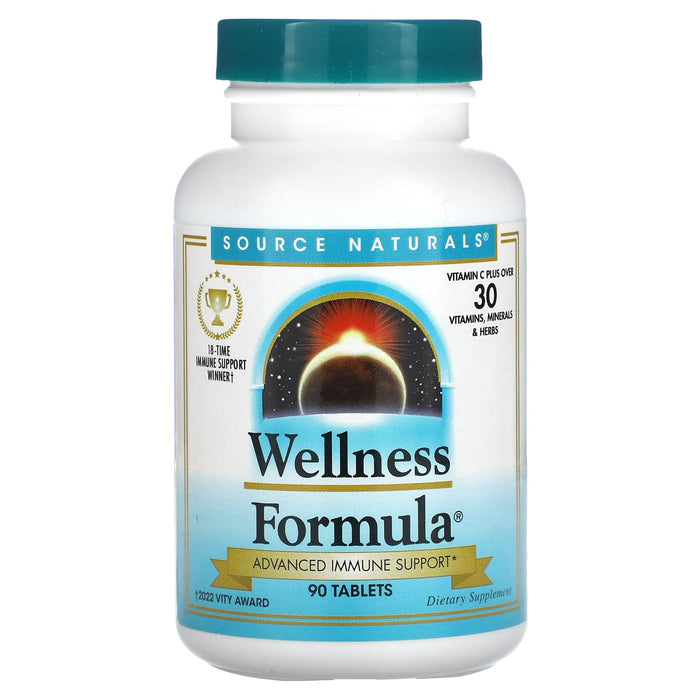 Source Naturals, Wellness Formula, Advanced Immune Support, 90 Tablets