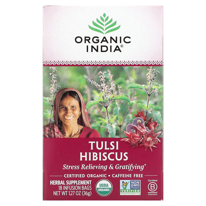 Organic India, Tulsi Tea, Masala Chai, 18 Infusion Bags, 1.33 oz (37.8 g)