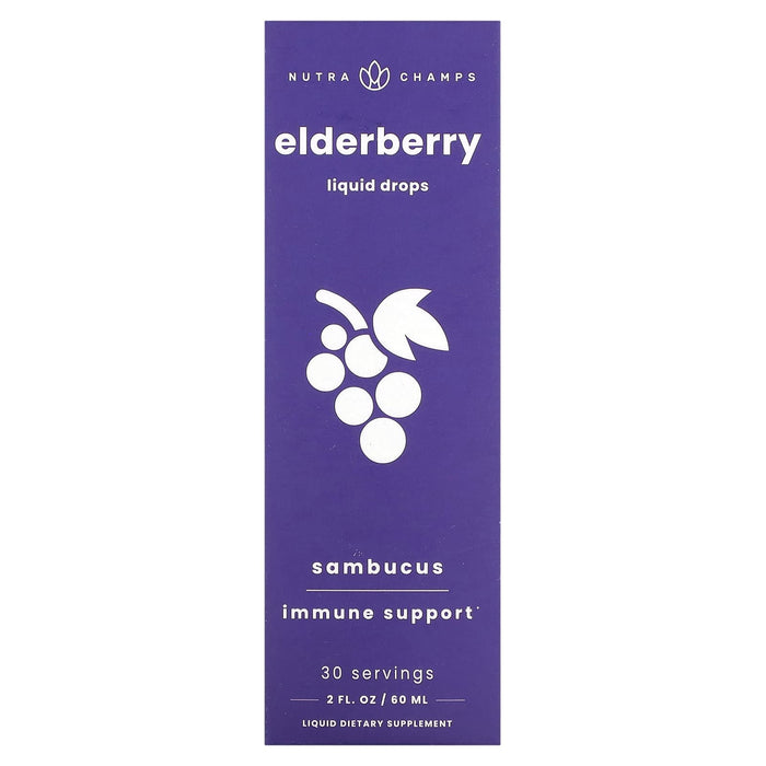 NutraChamps, Elderberry, Sambucus, 2 fl oz (60 ml)