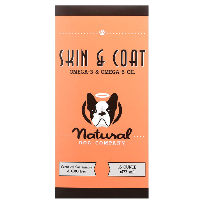 Natural Dog Company, Skin & Coat, Omega-3 & Omega-6 Oil, 16 oz (473 ml)
