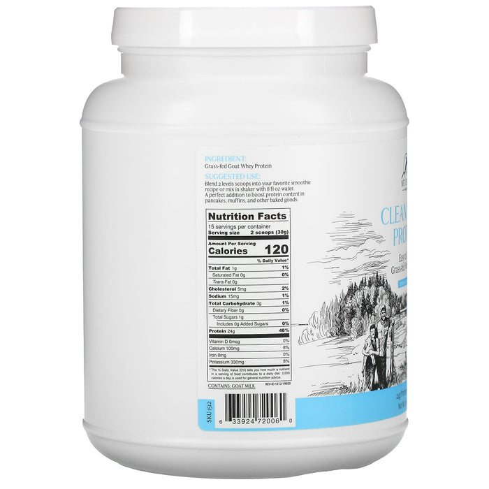Mt. Capra, Clean Whey Protein, Vanilla Bean, 16 oz (453 g)