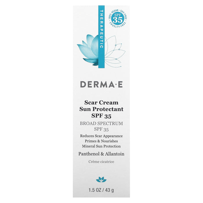 DERMA E, Scar Cream Sun Protectant SPF 35, 1.5 oz (43 g)
