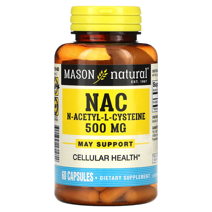 Mason Natural, NAC, 500 mg, 60 Capsules